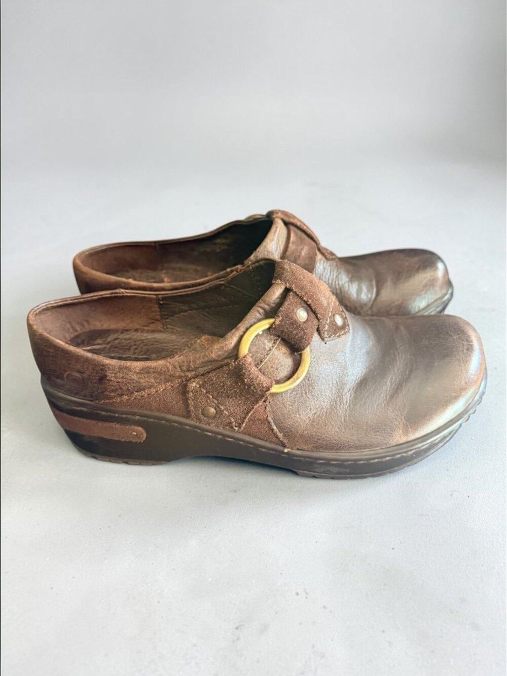 Born size 7  Slip On Shoes  Brown Leather B72623 - Picture 2 of 9